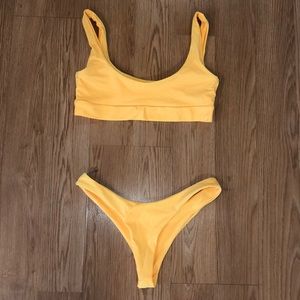 Zaful yellow bathing suit